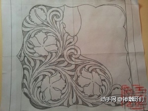 纯草皮制作唐男士雕图纸手工详细染色全过程高铁手包徐州房微利图片