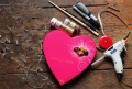 巧克力盒子DIY浪漫心形灯饰的教程