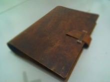 疯马皮做的日记本送人的，超简单