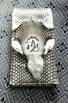 人生第二件皮革制作——花蛇皮覆植鞣革华为Mate手机皮套