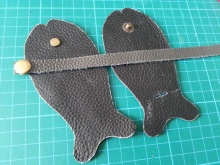 第二个作品，鱼形钥匙包