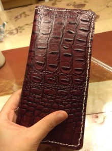 简易皮革长夹