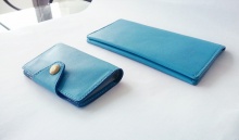 湛蓝心情——纯手工钱包、卡包两件套