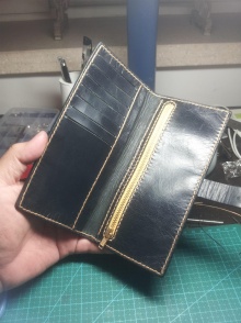 羊皮长钱夹
