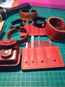 原创最近做的一些小东西：手环、zippo套、菱斩套