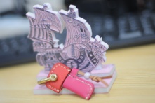 闲暇时边角料做的钥匙套