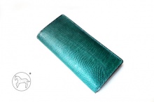 JustfreaksHandmade蜥蜴皮/美国半植鞣革拼色手工长夹【Jadeite】