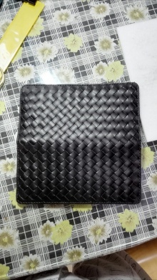 长款编织钱夹