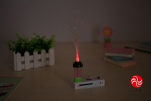 儿童科技小制作 光纤灯科学实验益智玩具幼儿园科学区手工DIY玩具