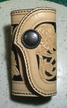 皮雕钥匙包